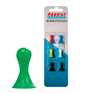 MAGNETS MAP PINS 16MM (6/CARD) ASSORTED