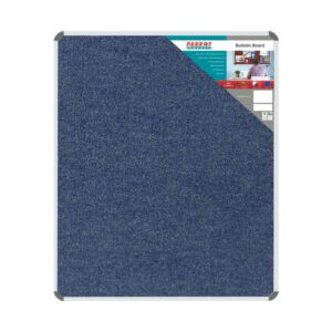 BULLETIN BOARD RIBBED ALUM FRAME 1200*1000MM DENIM