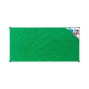 BULLETIN BOARD RIBBED ALUM FRAME 1800*900MM PALM