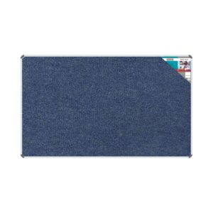 BULLETIN BOARD RIBBED ALUM FRAME 2000*1200MM DENIM