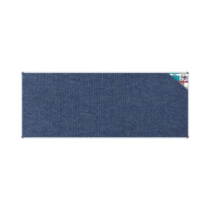 BULLETIN BOARD RIBBED ALUM FRAME 3000*1200MM DENIM