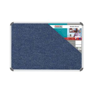 BULLETIN BOARD RIBBED ALUM FRAME 900*600MM DENIM