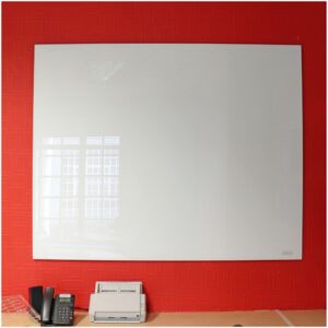 GLASS FLOATING WHITEBOARD MAGNETIC 1200X1200MM