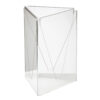 MENU HOLDER ACRYLIC A5 THREE SIDED TABLE TALKER