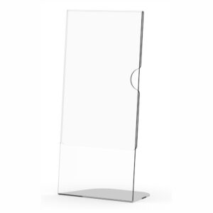 MENU HOLDER ACRYLIC SINGLE SIDED 1/3(DL) A4 – BOX 5