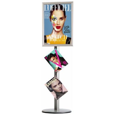 Novel Free Standing Combination Brochure Holder